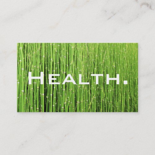 Health Professional Business Card-Natural Green