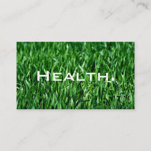 Health Professional_Personal Trainer_ Green Business Card