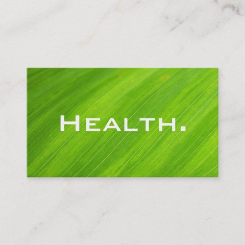 Health Professional_Personal Trainer_Natural Business Card
