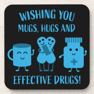 Health Recovery Get Well Soon Beverage Coaster