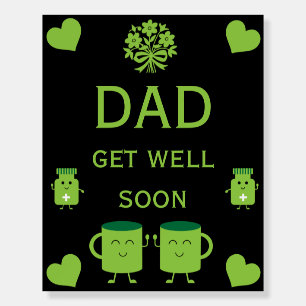 Health Recovery Get Well Soon   Foam Board