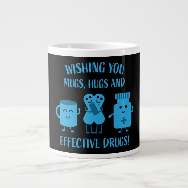 Health Recovery Get Well Soon   Giant Coffee Mug (Front)
