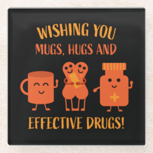 Health Recovery Get Well Soon Glass Coaster