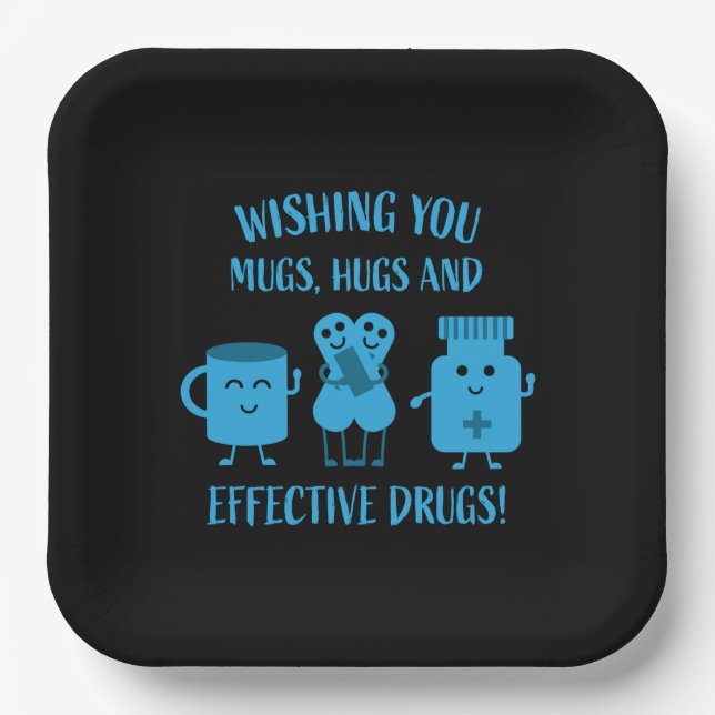 Health Recovery Get Well Soon   Paper Plates (Front)