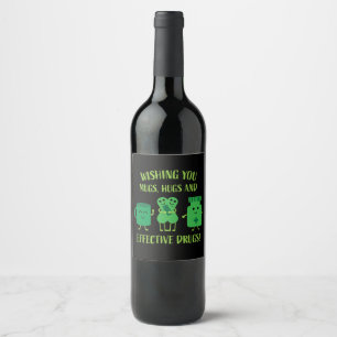 Health Recovery Get Well Soon Wine Label