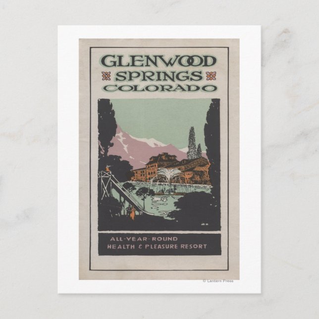 Health Resort Poster # 2 Postcard (Front)