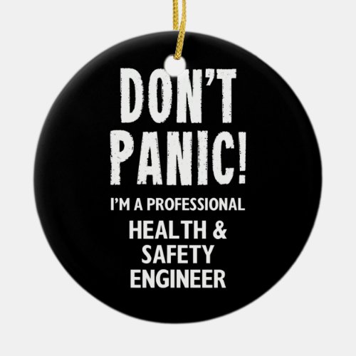 Health Safety Engineer  Ceramic Ornament