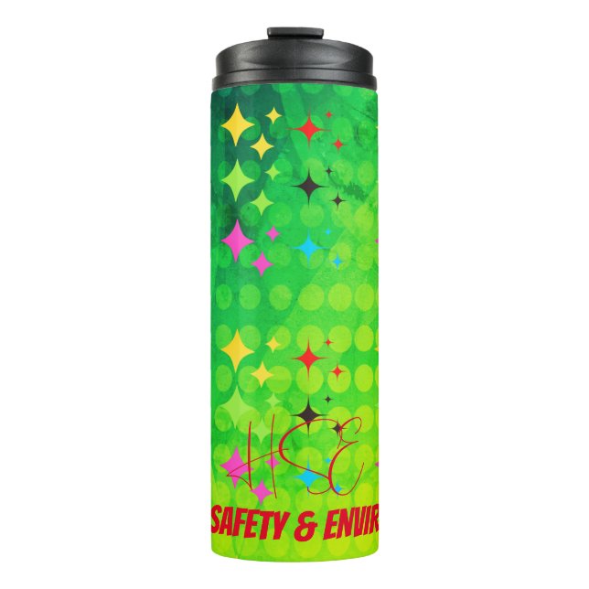 Health Safety Environment Minimalistic Design Thermal Tumbler (Front)