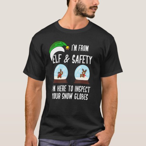 Health  Safety Hs  Christmas Elf  Safety Snow G T_Shirt
