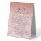 Health Safety Rose Gold Glitter Marble Salon Covid