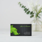 health, spa and beauty business card (Standing Front)