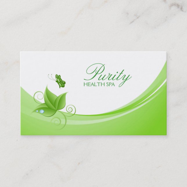 Health Spa Business Card (Front)