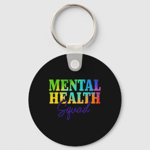 Health Squad Mental Health Awareness Month Problem Keychain