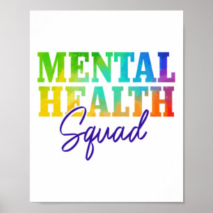 Health Squad Mental Health Awareness Month Problem Poster