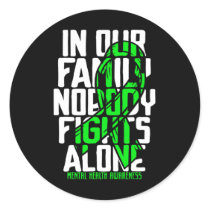 Health Support Family Mental Health Awareness  Classic Round Sticker