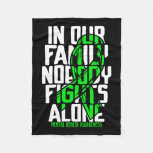 Health Support Family Mental Health Awareness Fleece Blanket