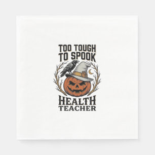 Health Teacher Halloween Shirt Vintage Engraved Pu Napkins