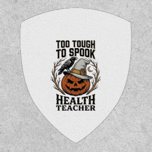 Health Teacher Halloween Shirt Vintage Engraved Pu Patch