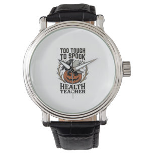 Health Teacher Halloween Shirt Vintage Engraved Pu Watch