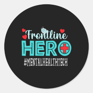 Health Tech Frontline Hero Workers Women Classic Round Sticker