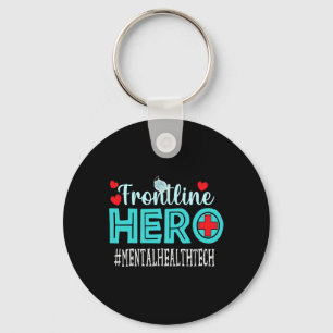 Health Tech Frontline Hero Workers Women  Keychain