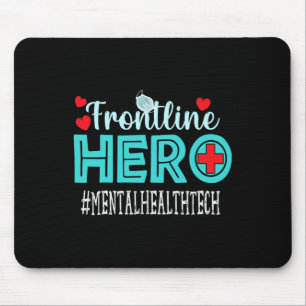 Health Tech Frontline Hero Workers Women Mouse Pad
