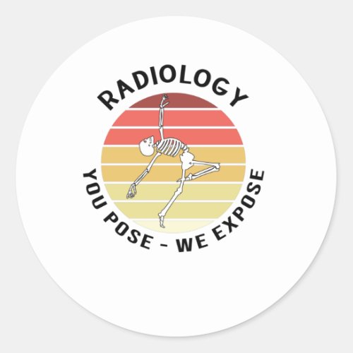 Health Technician Student Radiologist X_ray Classic Round Sticker