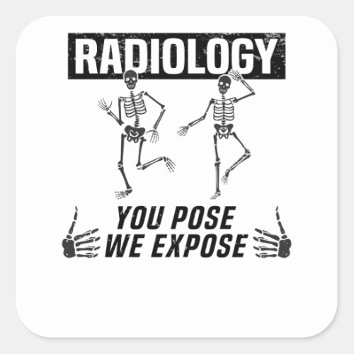 Health Technician Student Radiologist X_ray Square Sticker