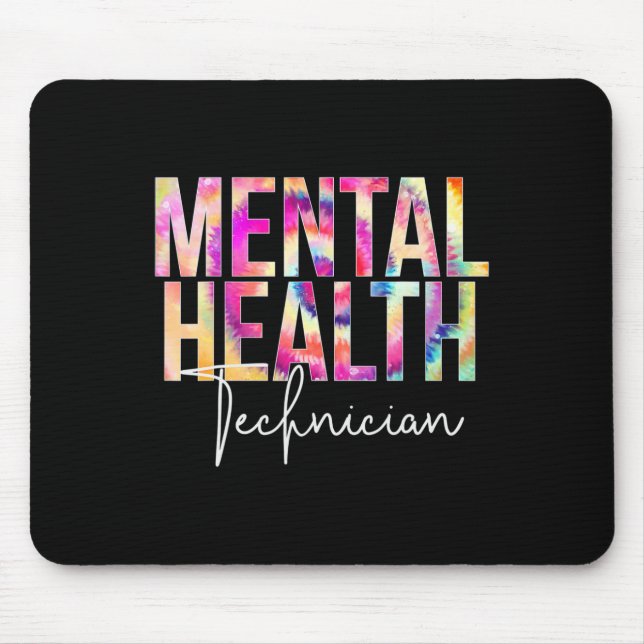 Health Technician Tie Dye School Appreciation  Mouse Pad (Front)