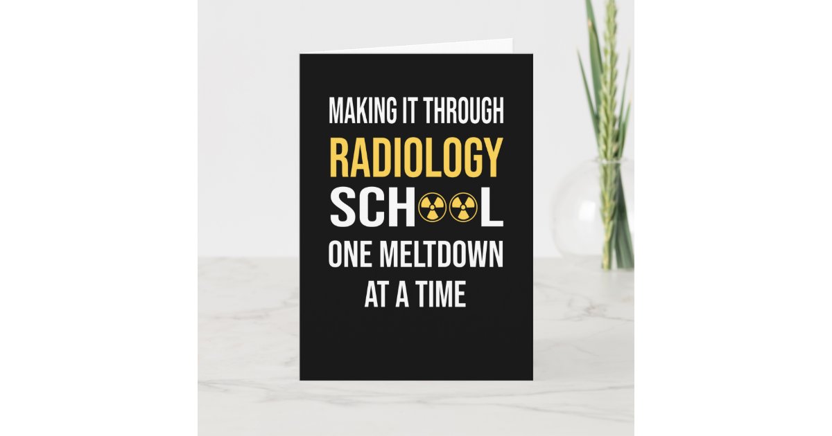 Health Technician X-ray Student Radiologist Card | Zazzle