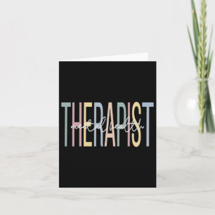Health Therapist Boho Mental Health Therapy Card