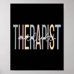 Health Therapist Boho Mental Health Therapy  Poster