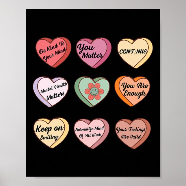 Health Valentines Mental Health Problem Counselor  Poster (Front)