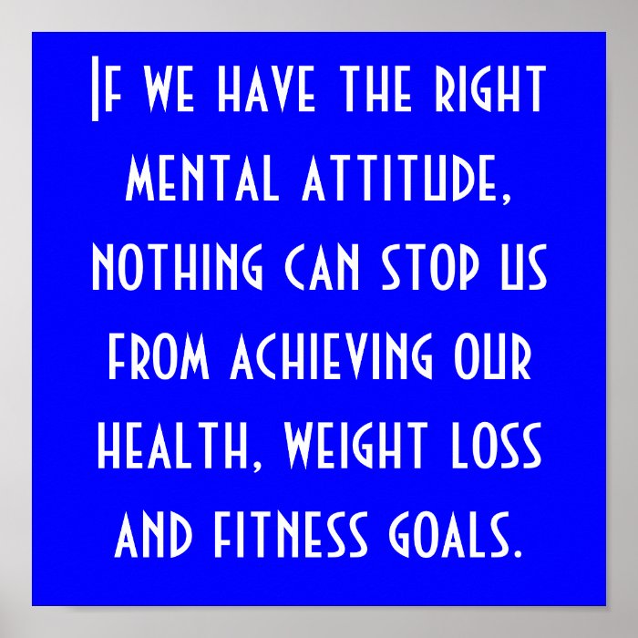 Health, Weight Loss and Fitness Goals Print