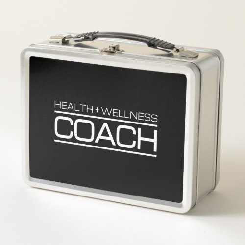 Health Wellness Coach Fitness Personal Trainer Gym Metal Lunch Box