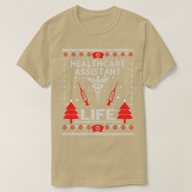Healthcare Assistant Life Ugly Christmas Sweaters  (Design Front)