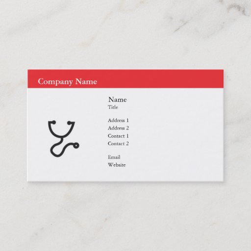Customizable Healthcare - Business Business Card