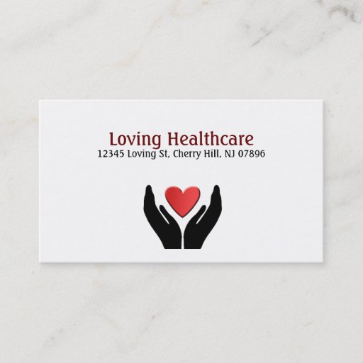 Customizable Healthcare Business Cards