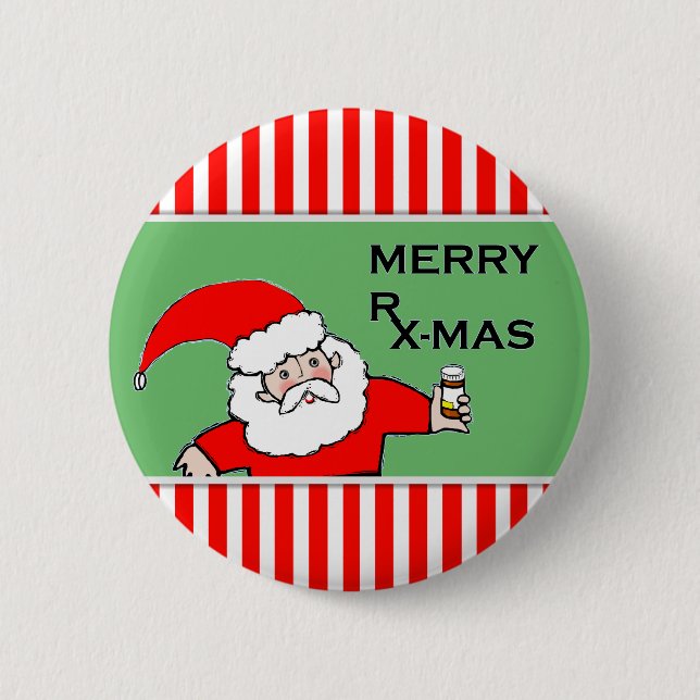 Healthcare Christmas Button (Front)