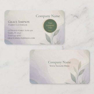 Healthcare Counselor Professional Business Card