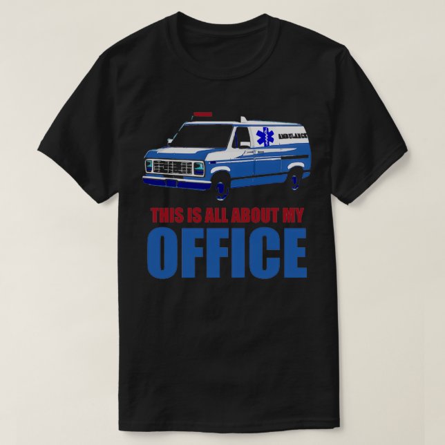 Healthcare Frontline Ambulance drivers saving live T-Shirt (Design Front)