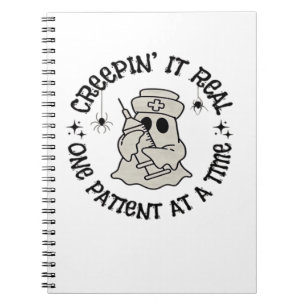 Healthcare Halloween, Creeping It Real One Patient Notebook