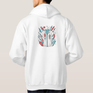 Healthcare Hero Hoodie – Vial & Syringe Art