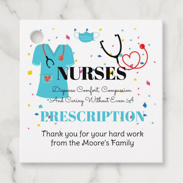 Healthcare heroes appreciation tag (Front)