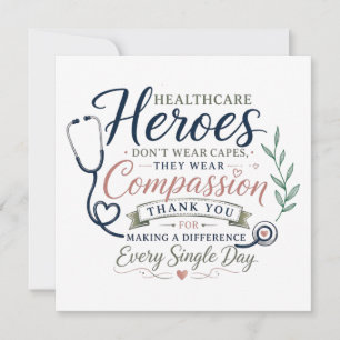 Healthcare Heroes Wear Compassion Card