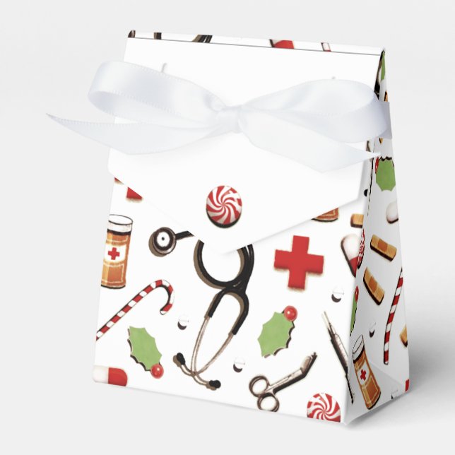 Healthcare Holiday Gifts Favor Box (Front Side)