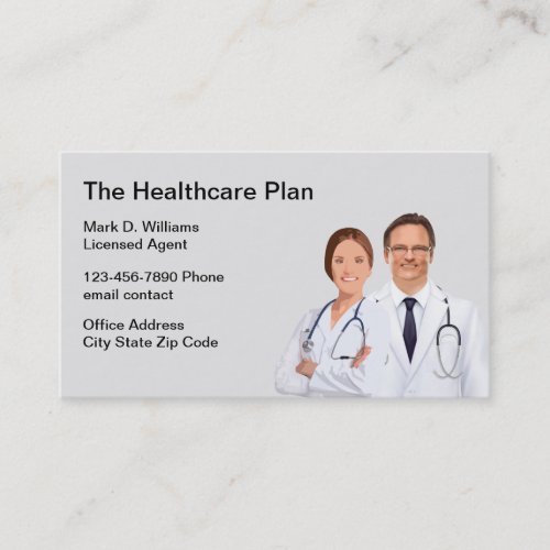 Healthcare Insurance Broker Business Cards