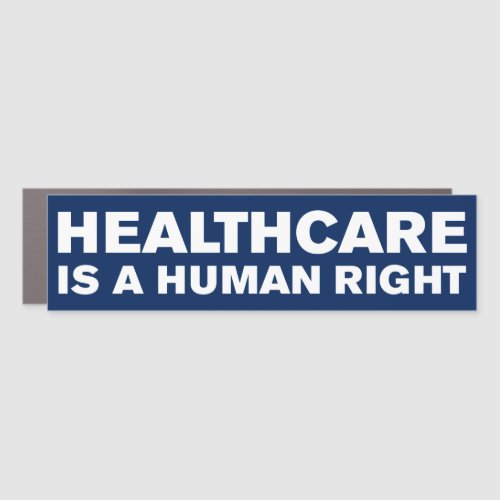 Healthcare Is A Human Right Bumper Car Magnet