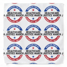 healthcare justice march bandana