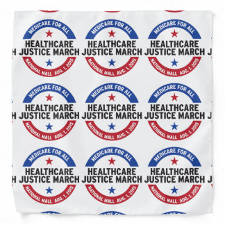 healthcare justice march bandana